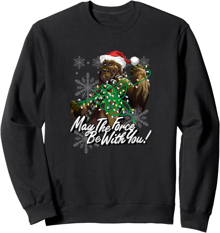Star Wars Weihnachten Chewbacca Tangled Lights Sweatshirt
