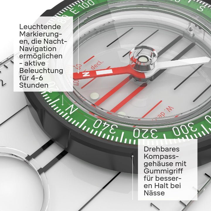 Silva Ranger Kompass Einheitsgrösse durchsichtig, Einheitsgrösse durchsichtig