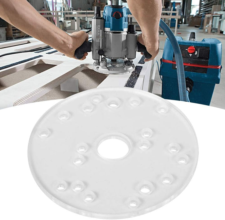 LiebeWH Router-Grundplatten-Kit, Router Universal Grundplatte Acryl für Trim Router Holzbearbeitungs