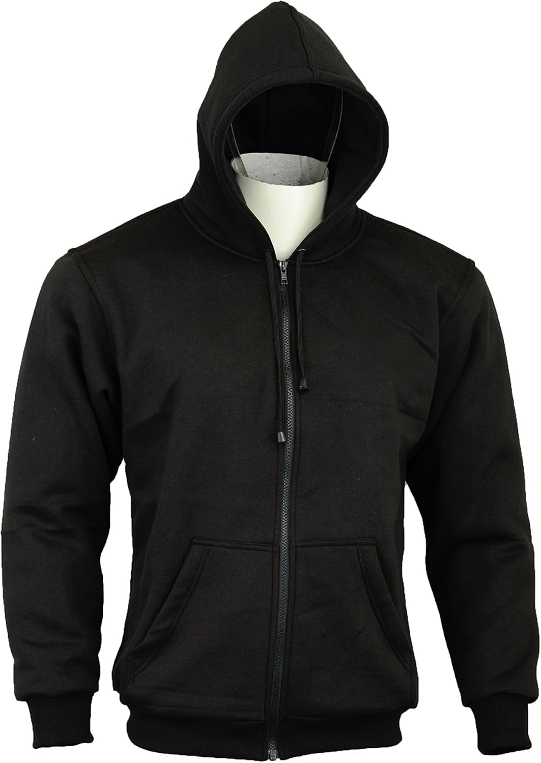 Bikers Gear Australia Pullover met kap/hoodie voor motorfietsers - 100% kevlar - beschermers- zwart