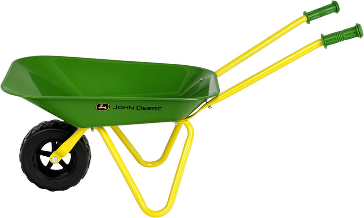 Theo Klein 3983 John Deere Schubkarre aus Metall Robuste Schubkarre mit stabilen Rädern Belastbar bi