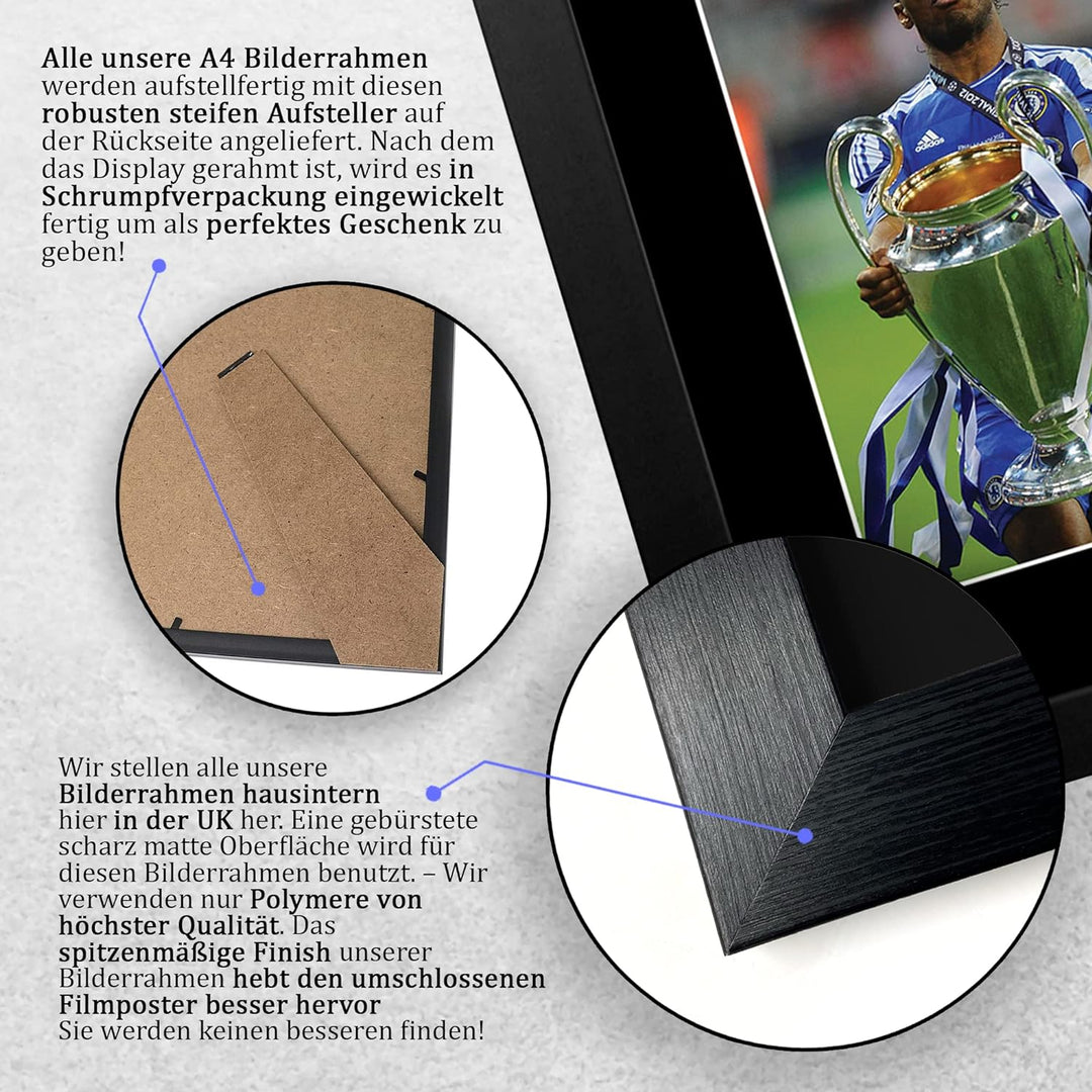 HWC Trading Didier Drogba Geschenk Signed Printed Autogramm Geschenke drucken Foto Memorabilia Bilda