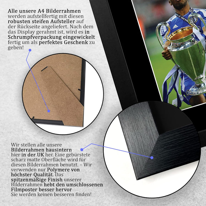 HWC Trading Didier Drogba Geschenk Signed Printed Autogramm Geschenke drucken Foto Memorabilia Bilda