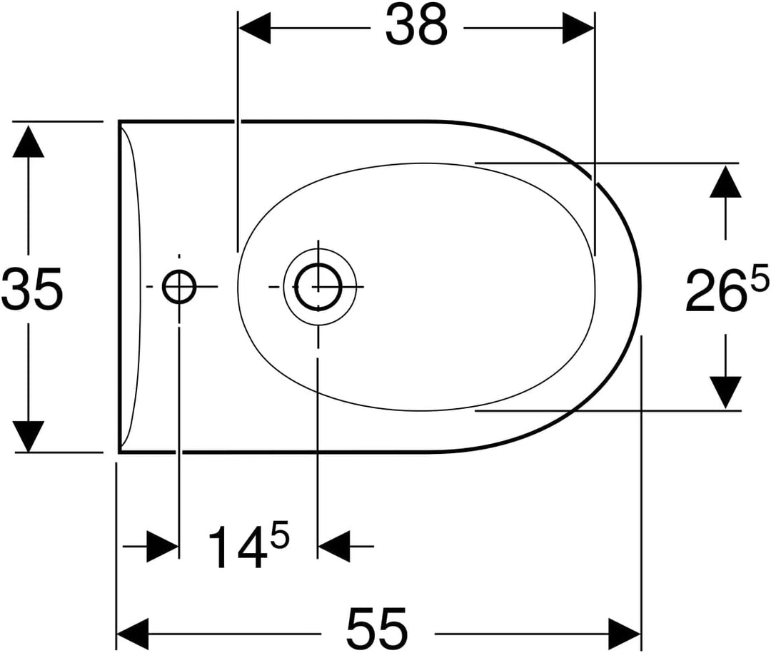 Keramag Bidet RENOVA Nr. 1
