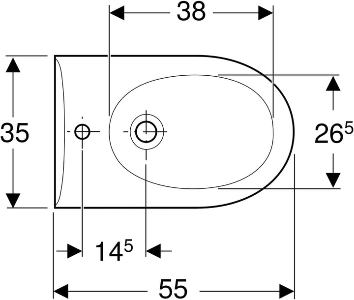 Keramag Bidet RENOVA Nr. 1