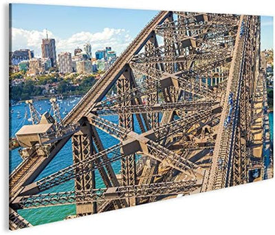 islandburner Bild Bilder auf Leinwand Harbour Bridge Sydney Australien 1p XXL Poster Leinwandbild Wa