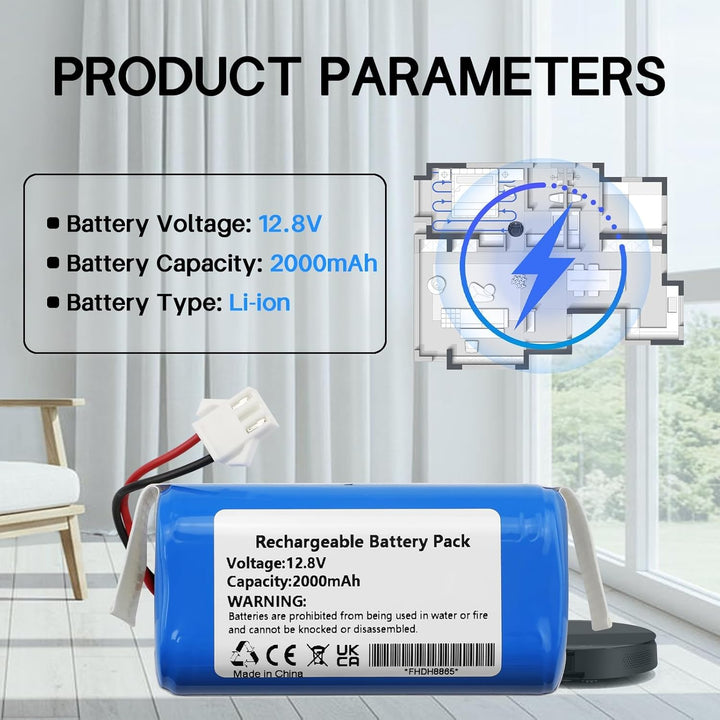 K KYUER Ersatz Saugroboter Akku für Lefant M210 M210 Pro M213 M210P M210B M213S OKP Life 2 Robot Vac