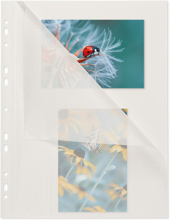 mashpaper Fotokarton Fotoblätter 100 Blatt weiss mit Pergamin 230x297mm 65000420