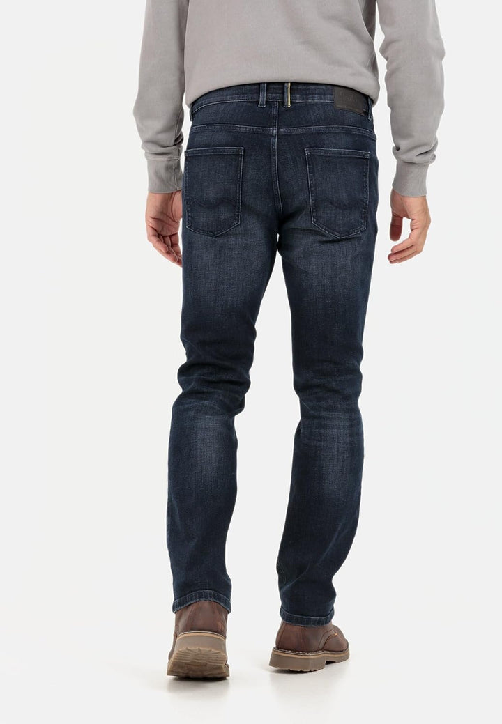 camel active Herren Relaxed Fit fleXXXactive® 5-Pocket Jeans, 31W / 32L
