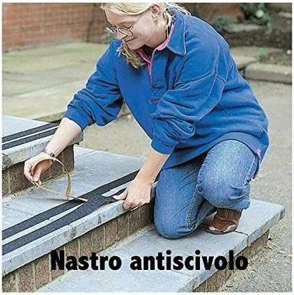 StickersLab - Anti-Rutsch-Folien-Streifen, schwarz, für den Innenbereich von Treppen, 25/50/100/230