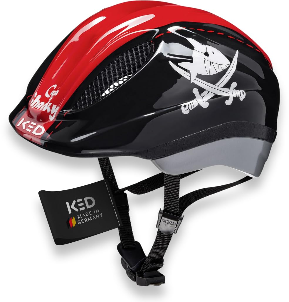 KED Meggy II Originals Kinderhelm XS (44-49cm) Sharky Red, XS (44-49cm) Sharky Red