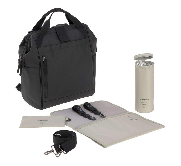 LÄSSIG Baby Wickelrucksack Wickeltasche inkl. Wickelzubehör Rucksack mit Wickelunterlage nachhaltig
