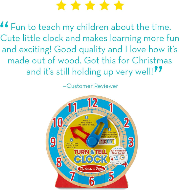 Melissa & Doug® Turn & Tell Clock
