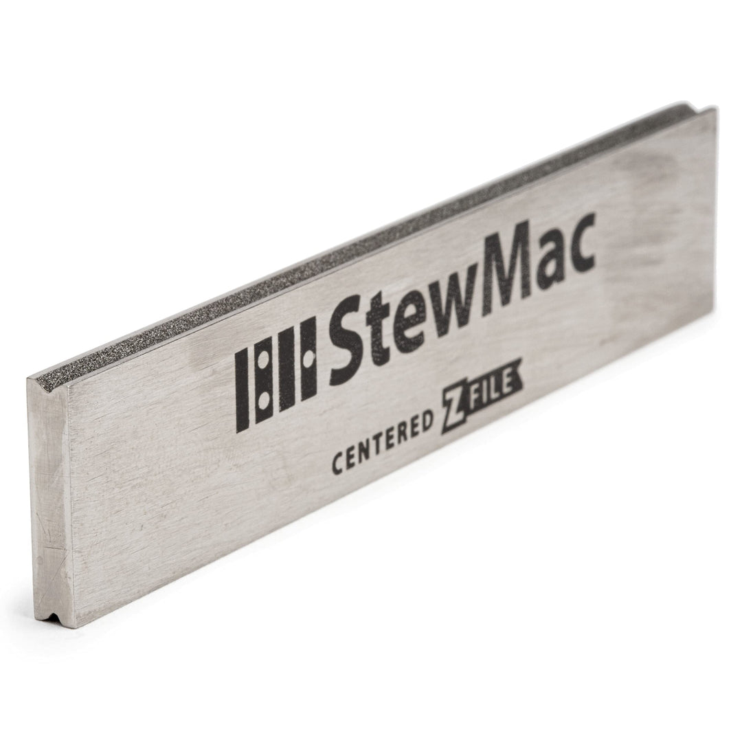 StewMac Kompakte Z-File Gitarrenbundkrönungsfeile – zentriert, Körnung 300, Diamant-Schleifmittel –