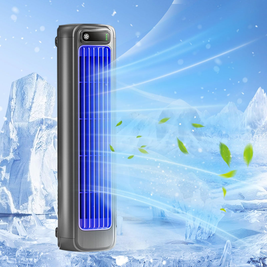 Outfany Cooling Ace,Tragbare Klimaanlage Tischventilator Leise USB Wiederaufladbare Mini Mobile Klim