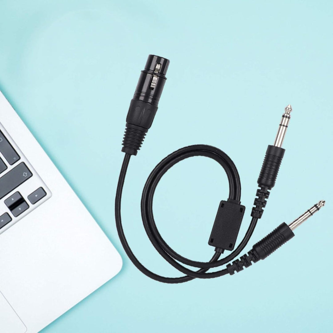 Sharainn Headset Adapter, Tragbares Aviation Kopfhörer Adapterkabel Luftfahrt-Kopfhörerkabel für Air