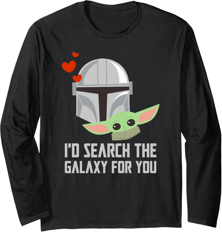 Star Wars The Mandalorian I'd Search The Galaxy For You Langarmshirt