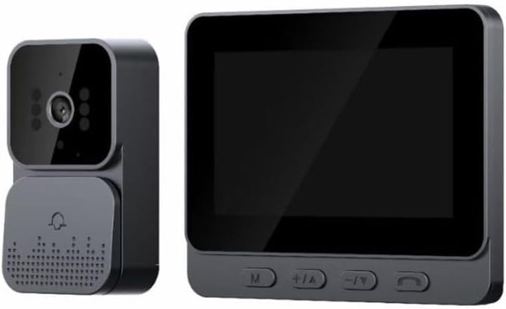 TKMARS Videotürklingel 1080P Türklingel mit Kamera 4,3-Zoll-Ips-Bildschirm,Infrarot-Nachtsicht,Zwei-