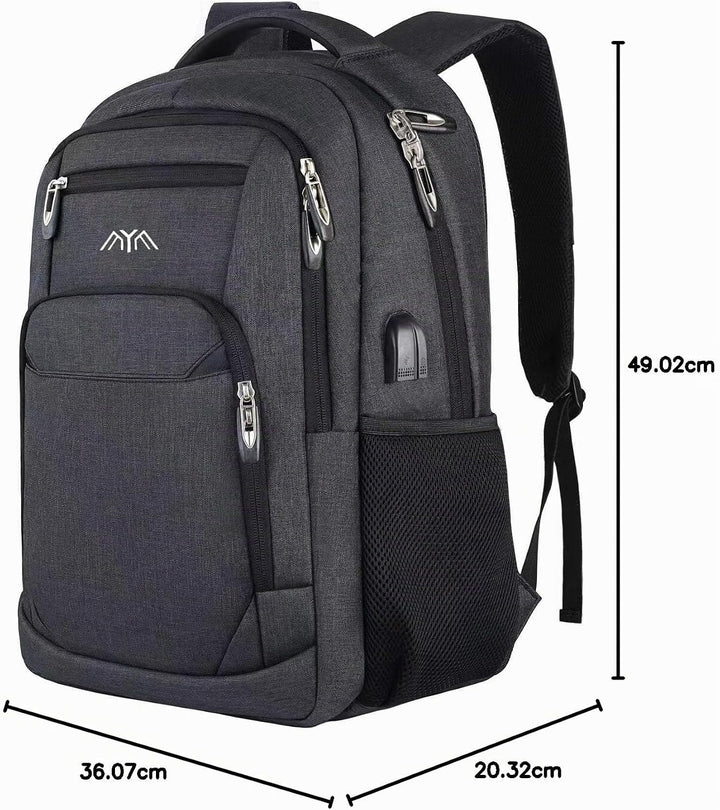 Laptop Rucksack Schulrucksack für 17.3 Zoll Laptop Daypacks für Herren Business Rucksack mit USB Lad