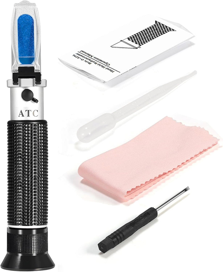 Meerwasser Salzgehalt Refraktometer,V·RESOURCING Handheld Messgerät Salinometer Refraktometer 0-10%