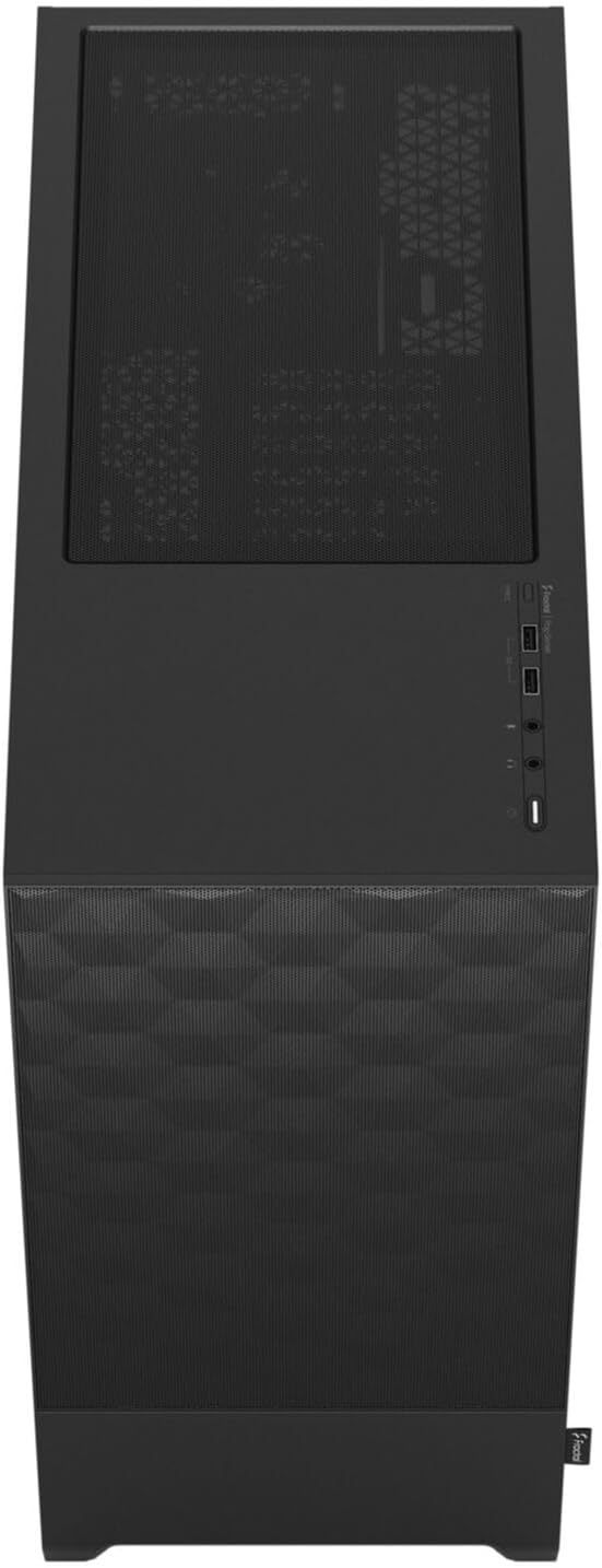 Fractal Design Pop Air Black - Tempered Glass Clear Tint - Honeycomb Mesh Front – TG Side Panel - Th
