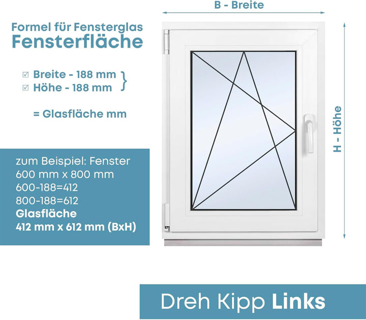 Framex Premium Kellerfenster - Kunststofffenster Weiss BxH 700 x 500 mm - Garagenfenster/Gartenhaus