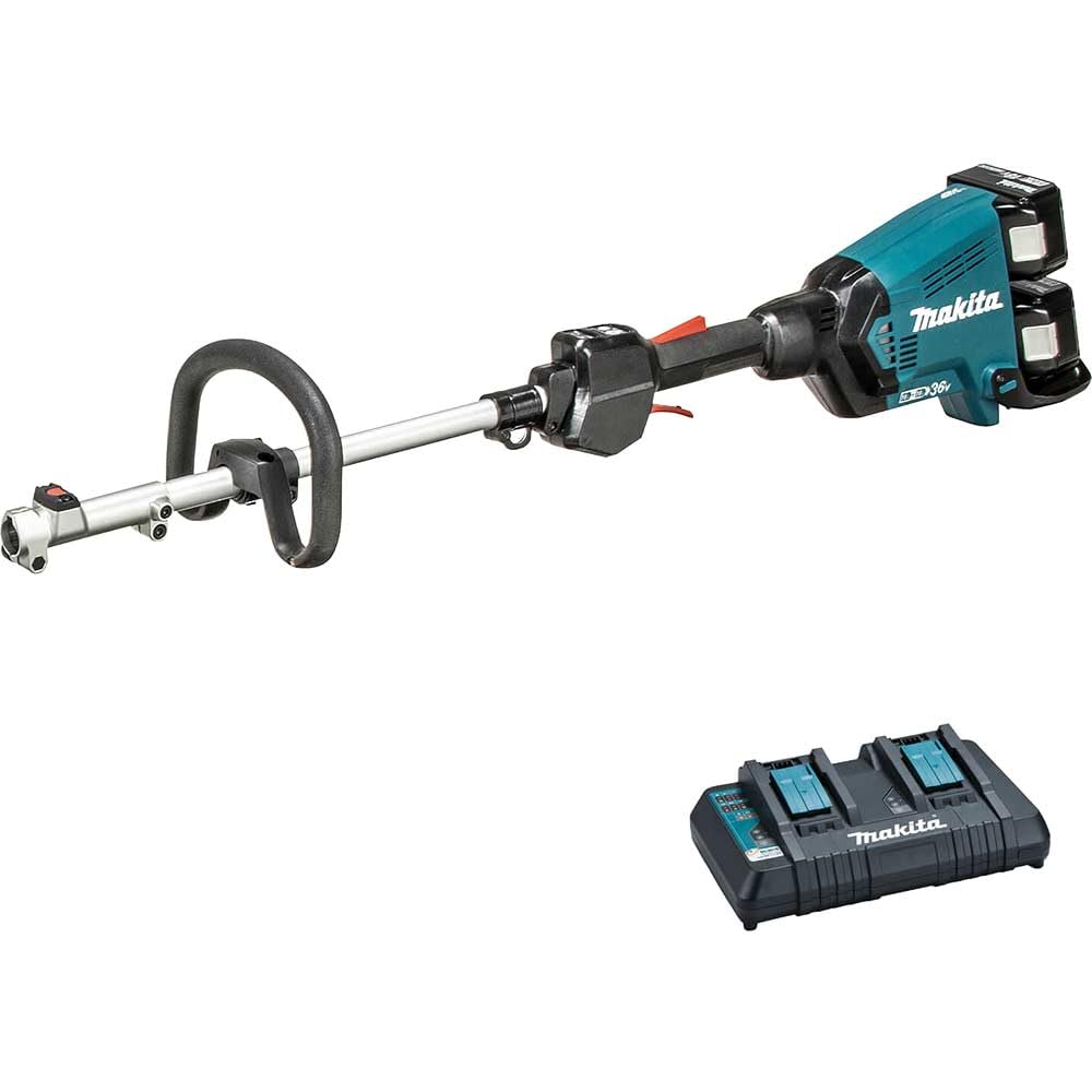 Makita DUX60PG2 Twin 18V (36V) Li-ion LXT Brushless Multifunktions-Power-Kopf Lieferung mit 2 x 6,0