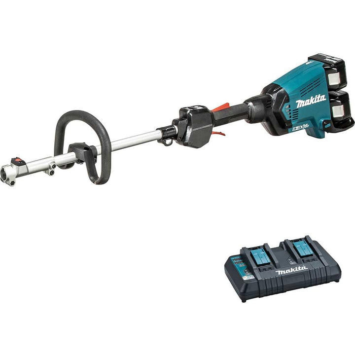 Makita DUX60PG2 Twin 18V (36V) Li-ion LXT Brushless Multifunktions-Power-Kopf Lieferung mit 2 x 6,0