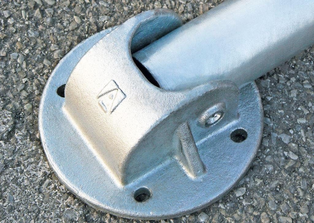 ARCO SRL 3-Fuss-Standard-Parkbügel - Parkplatzsperre, umlegbar, mit Zylinderschloss, 1 Stück, ARS300