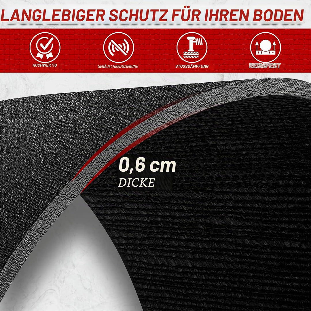 TechFit Bodenschutzmatte Fitness 173 x 61 x 0,6 cm, 173 x 61 x 0,6 cm
