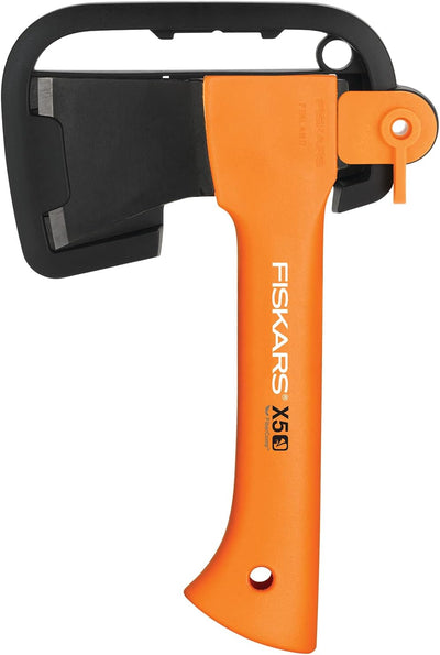 Fiskars Freizeitbeil, Inklusive Klingen- und Transportschutz, Länge 23 cm, Antihaftbeschichtet, Oran