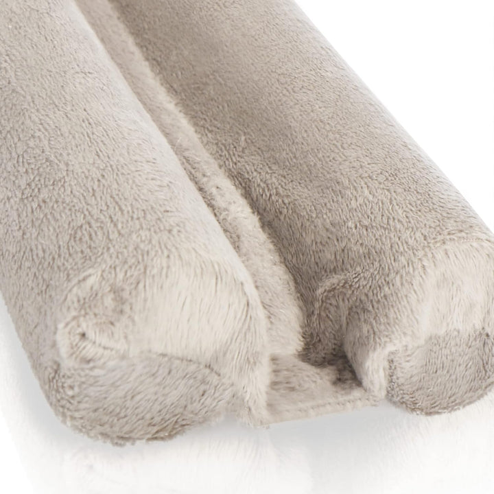 com-four® 2X Zugluftstopper für die Tür - Mikrofaser Türbodendichtung - Luftzugstopper mit Doppeldic