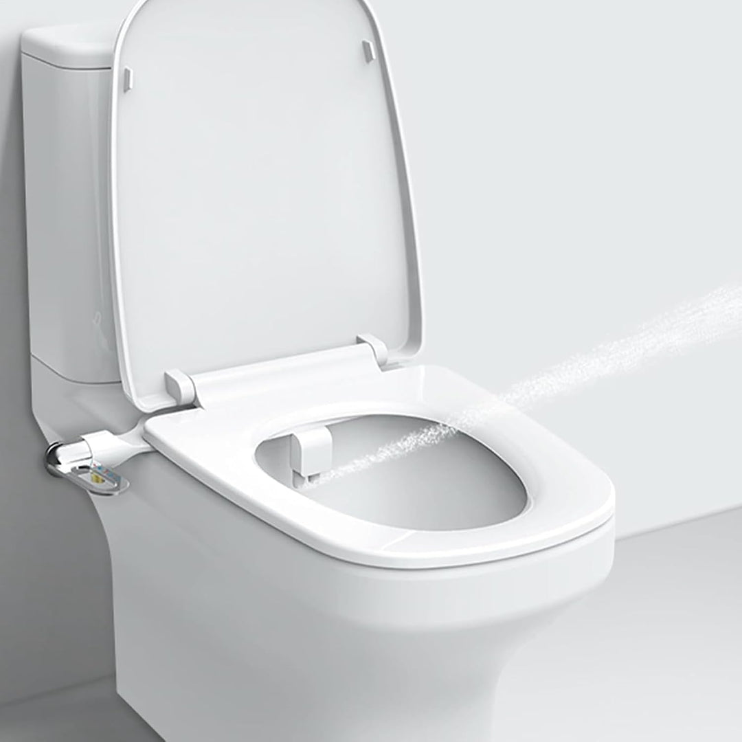 43 X 12 X 7 Cm Bidet-Toilettensitz Mit Doppeldüse Smart-Toilettenspüler Aus ABS Nicht Elektrisch, To