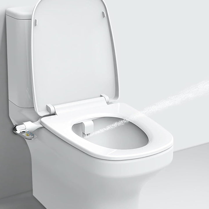 43 X 12 X 7 Cm Bidet-Toilettensitz Mit Doppeldüse Smart-Toilettenspüler Aus ABS Nicht Elektrisch, To