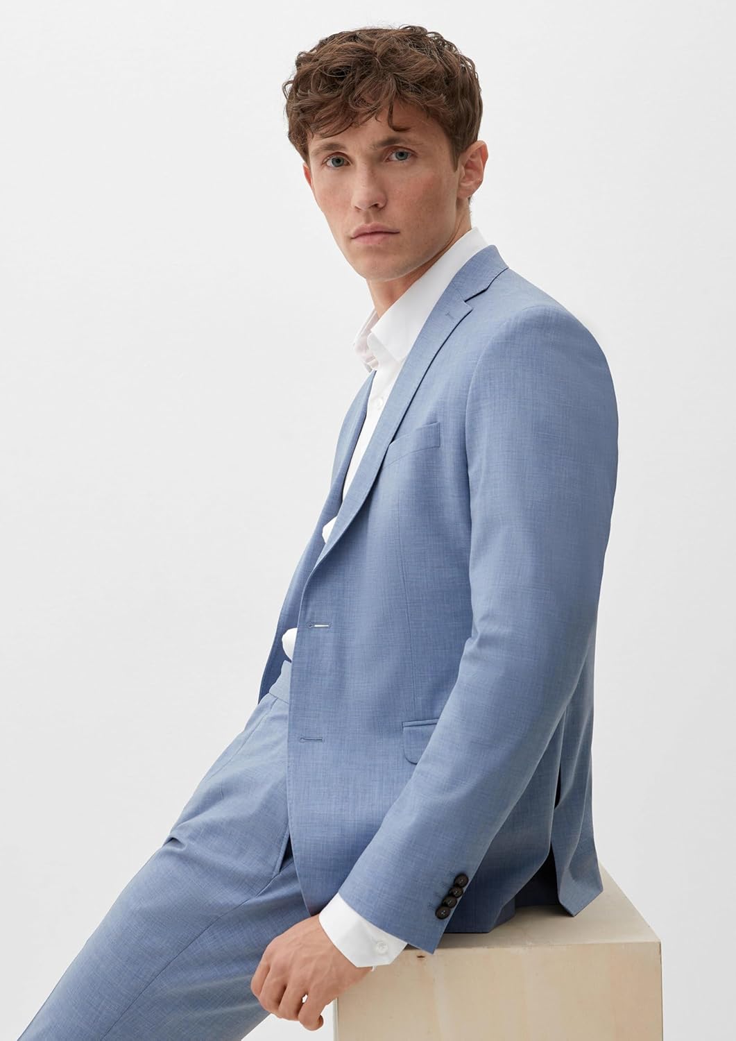 s.Oliver Herren Blazer, 46 52w3 Blau