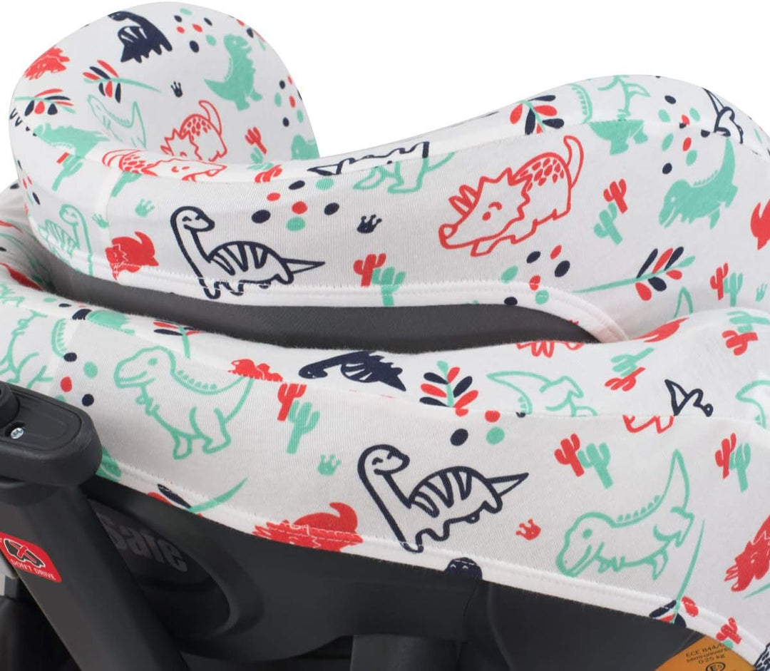 JYOKO Kids Bezug für Autositze kompatibel mit Besafe Izi Plus (Dino Party), Dino Party