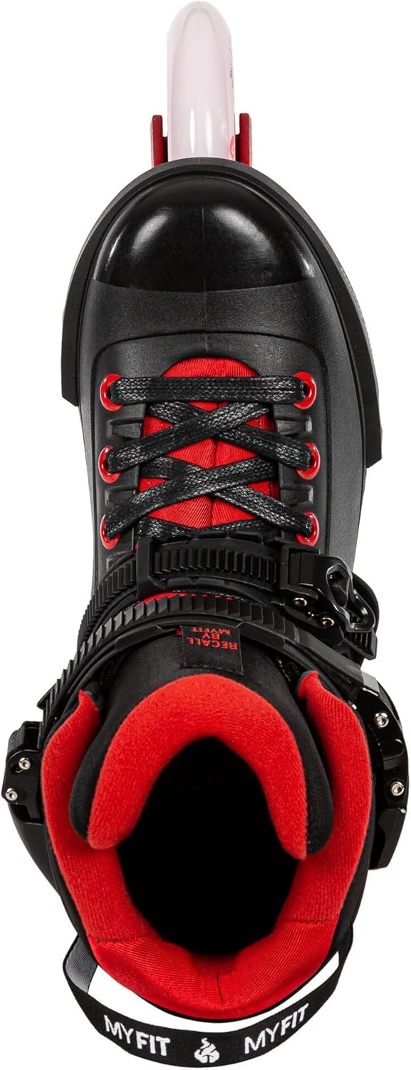Powerslide Inline Skate Next Black Red 110, für Urban und Fitness, für Damen und Herren 40-41, 40-41