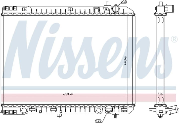 Nissens 666230  Heizkörper Kühlung des Motors