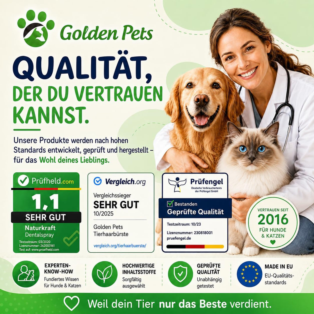 Testnote: Sehr gut - Softbürste verbesserte Version I Sanfte Fellpflege für grosse Hunde, Katzen. Ex