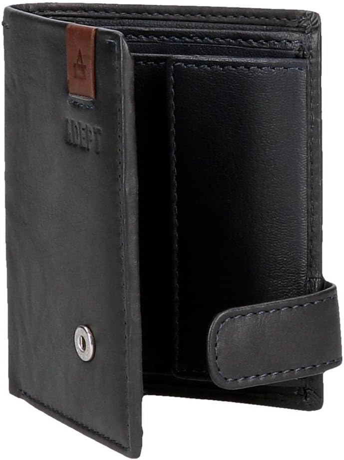 joumma Bags,s.l. Adept MAX Vertical Wallet with Klicken Sie auf Geldbörse Blau, Klicken Sie auf Geld