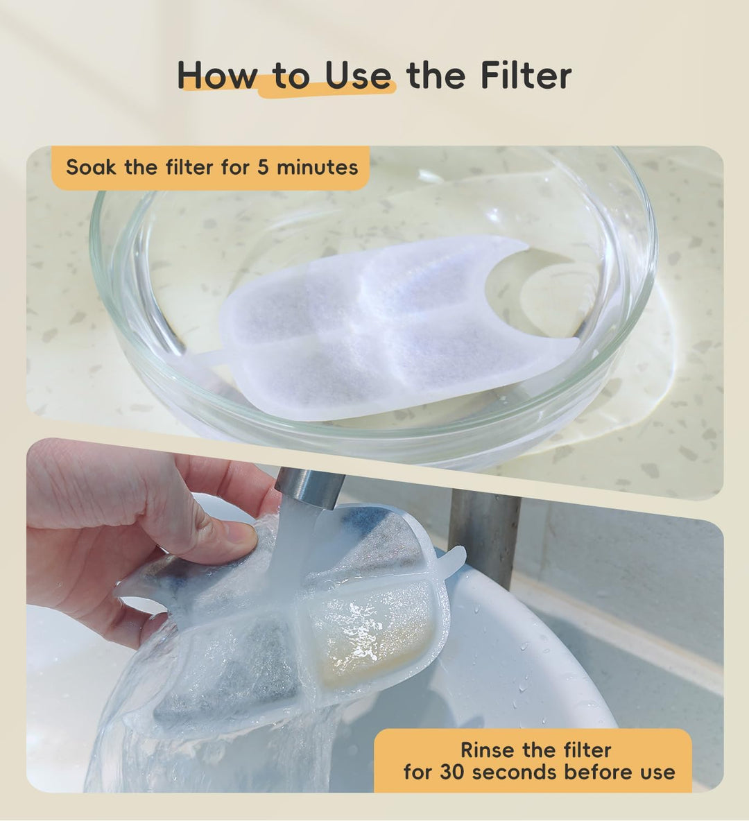 12er-Pack Filter, Ersatzfilter für FS10 Plus, 6-lagiger Filter (Weiss, 12 Filters + 12 Schwämme & 12