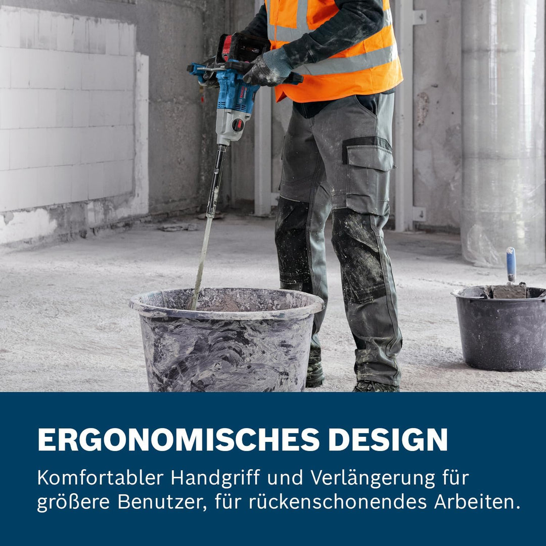 Bosch Professional 18V System Akku-Rührwerk GRW 18V-160 (incl. 1x Verlängerung 7 cm (M14-M14), 2x Sc