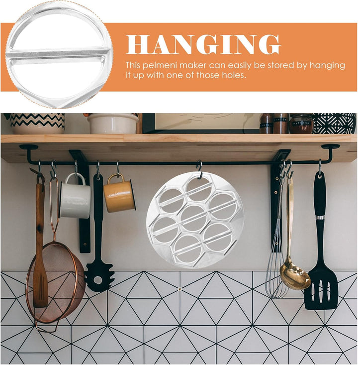 Housoutil Pierogi Press Russische Ravioli Maker Knödel: Pelmeni Maker Knödelpresse Teigpresser für R