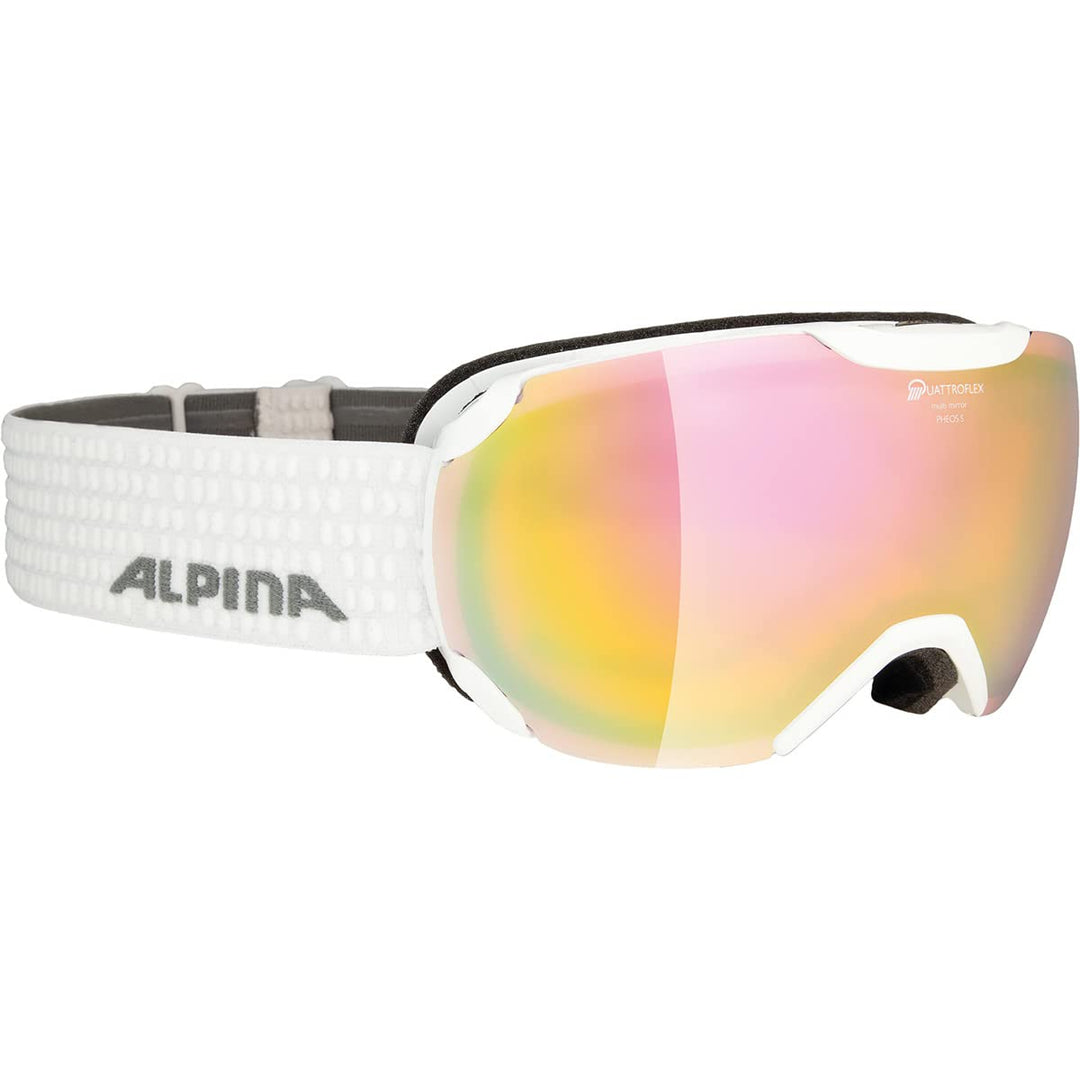 ALPINA Unisex - Erwachsene Skibrille Skibrille (1er Pack) Einheitsgrösse Weiss, Einheitsgrösse Weiss