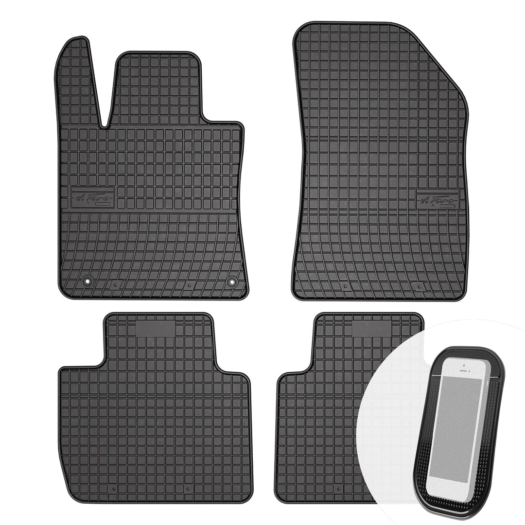 Gummimatten Auto Fussmatten Gummi Automatten Passgenau 4-teilig Set - passend für Peugeot 508 II ab