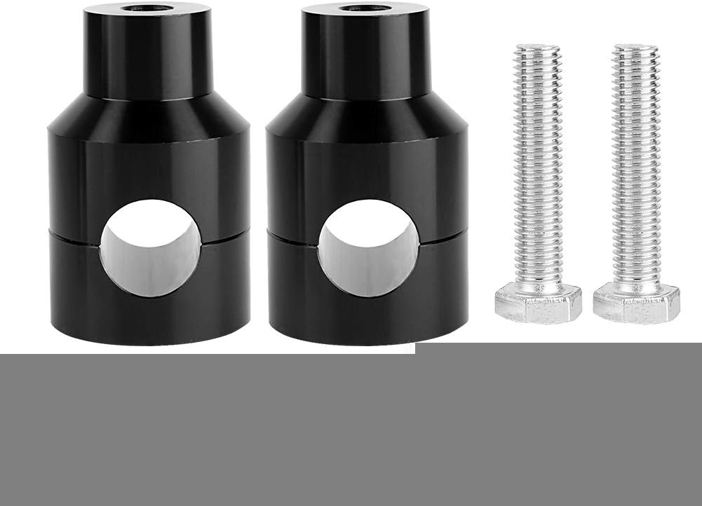Suuonee Lift Lenker, Pair Lift Lenker Riser 22mm Aluminiumlegierung für Motorradmodifikation[Schwarz