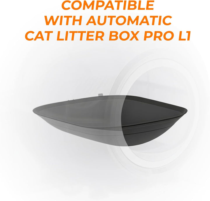 HHOLOVE Silikon-Pad für selbstreinigende Katzentoilette von TYpro Schwarz, Schwarz