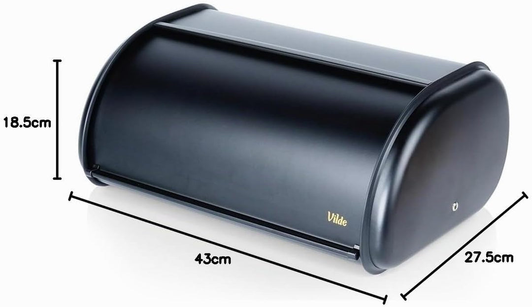 Vilde - Brotkasten metall - Brotbox- Brotbehälter aus Stahl - Bread box - Brot aufbewahrungsbox - sc