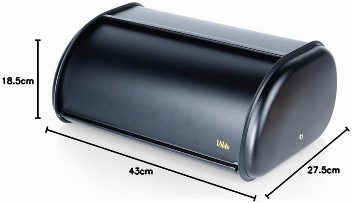 Vilde - Brotkasten metall - Brotbox- Brotbehälter aus Stahl - Bread box - Brot aufbewahrungsbox - sc