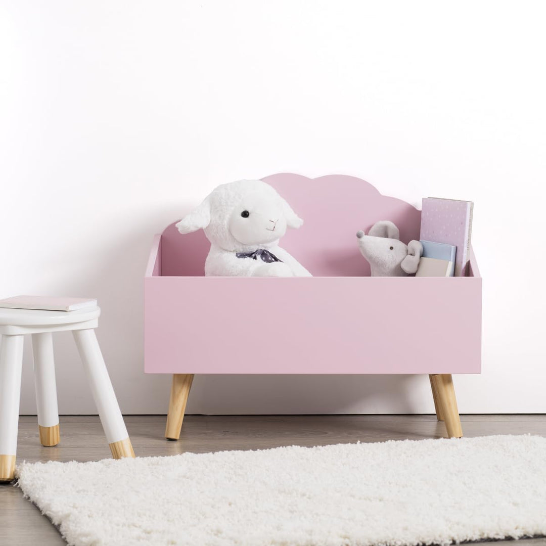 Kinderkiste Wolke rosa - Rosa - Atmosphera créateur d'intérieur L. 58 x l. 45 x H. 28 cm Rosa, L. 58